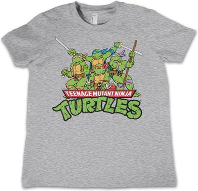 Teenage Mutant Ninja Turtles Teeange Mutant Ninja Turtles Distressed Group Kids T