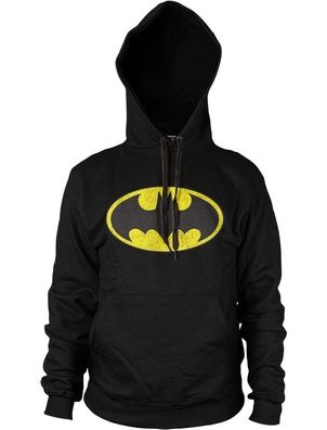 Batman Distressed Logo Hoodie Black