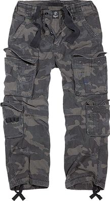 Brandit Hose Pure Vintage Trouser in Darkcamo