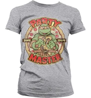 Teenage Mutant Ninja Turtles TMNT Party Master Since 1984 Girly Tee Damen T-Shirt