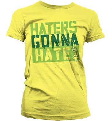 SpongeBob SquarePants Haters Gonna Hate Girly T-Shirt Damen Yellow