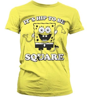 SpongeBob SquarePants Hip To Be Square Girly T-Shirt Damen Yellow