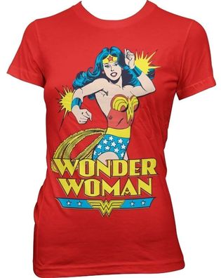 Wonder Woman Girly Tee Damen T-Shirt Red