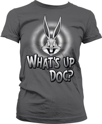 Looney Tunes What's Up, Doc Girly Tee Damen T-Shirt Dark-Grey