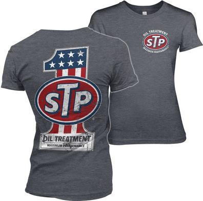 STP American No. 1 Girly Tee Damen T-Shirt Dark-Heather