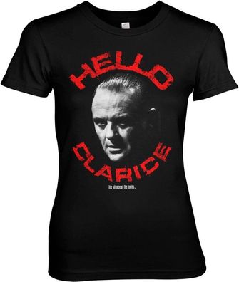 The Silence Of The Lambs Hello Clarice Girly Tee Damen T-Shirt Black