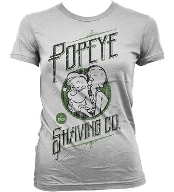 Popeye's Shaving Co Girly T-Shirt Damen White