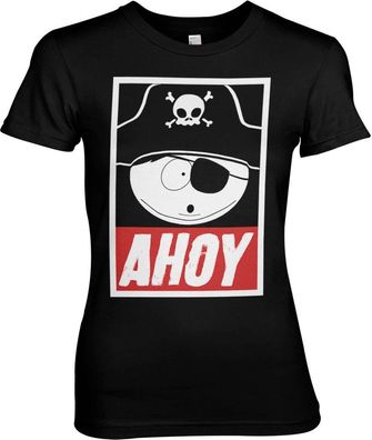 South Park Eric Cartman Ahoy Girly Tee Damen T-Shirt Black