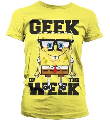 SpongeBob SquarePants Geek Of The Week Girly T-Shirt Damen Yellow