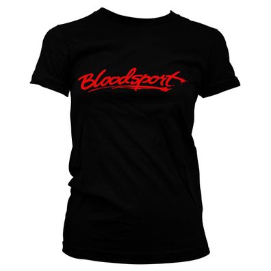 Bloodsport Logo Girly Tee Damen T-Shirt Black