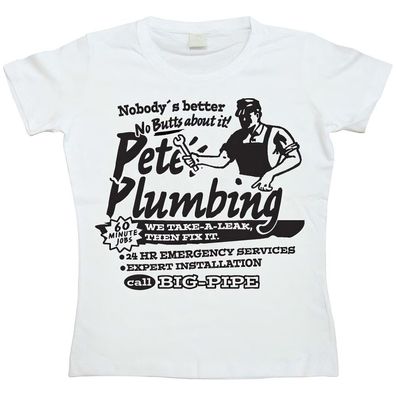 Hybris Petes Plumbing Girly T-shirt Damen White