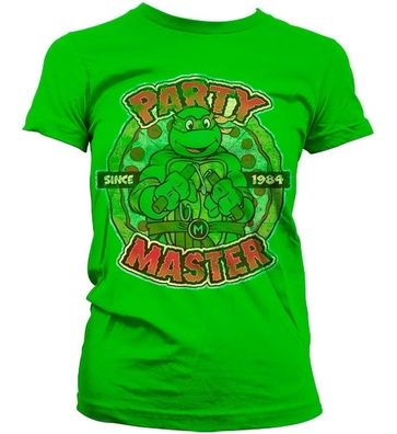 Teenage Mutant Ninja Turtles TMNT Party Master Since 1984 Girly Tee Damen T-Shirt