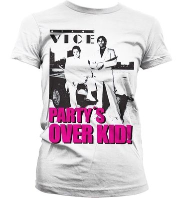 Miami Vice Party's Over Kid Girly T-Shirt Damen White