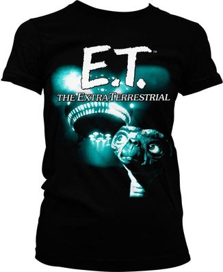 E.T. Duotone Girly Tee Damen T-Shirt Black