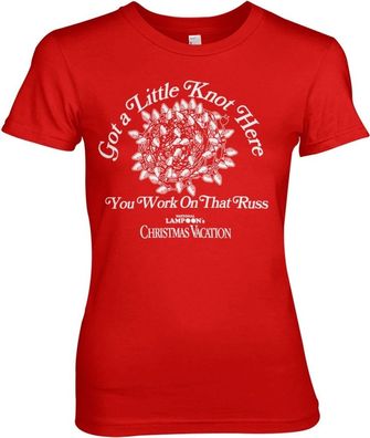 National Lampoon's Christmas Vacation Got a Little Knot Here Girly Tee Damen