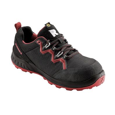 RUNNEX S3-ESD-Sicherheitshalbschuh TeamStar Schwarz/Rot