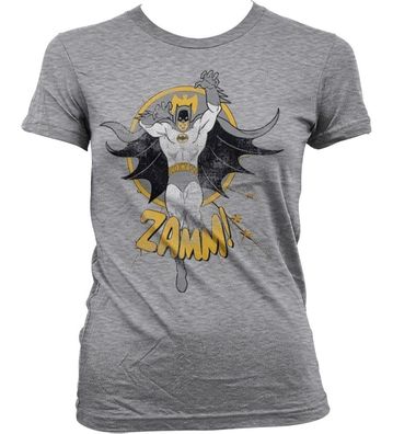 Batman Zamm! Girly T-Shirt Damen Heather-Grey