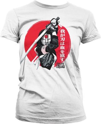 Suicide Squad Katana Girly Tee Damen T-Shirt White