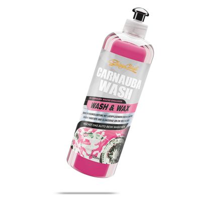 Shinychiefs Carnauba WASH - WAX Shampoo PINK Autoreinigungsmittel 500ML