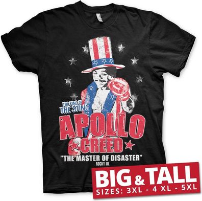 Rocky Apollo Creed Big &amp; Tall T-Shirt Black