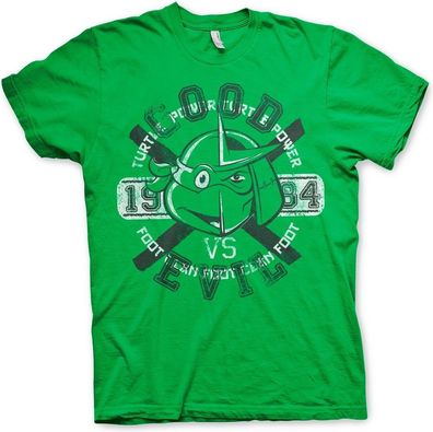 Teenage Mutant Ninja Turtles TMNT Good VS Evil T-Shirt Green