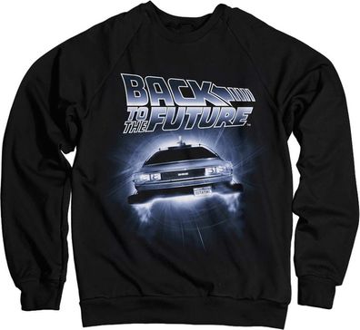 Back To The Future Flying Delorean Sweatshirt Black