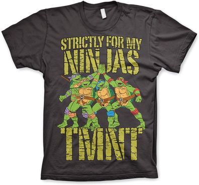 Teenage Mutant Ninja Turtles TMNT Strictly For My Ninjas T-Shirt Dark-Grey