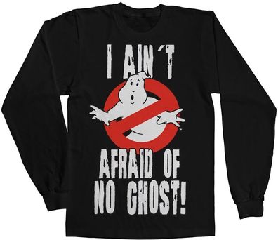 Ghostbusters I Ain't Afraid Of No Ghost LS T-Shirt Black