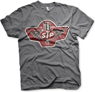 STP Piston Emblem T-Shirt Dark-Grey