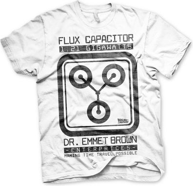 Back to the Future Flux Capacitor T-Shirt White