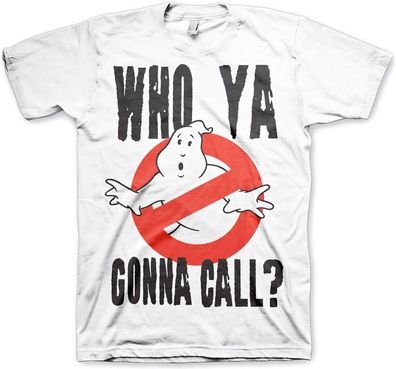 Ghostbusters Who Ya Gonna Call? T-Shirt White