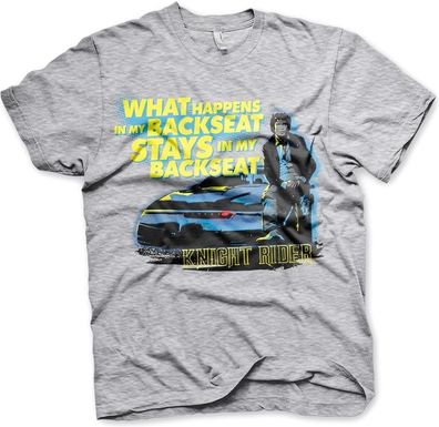 Knight Rider Backseat T-Shirt Heather-Grey