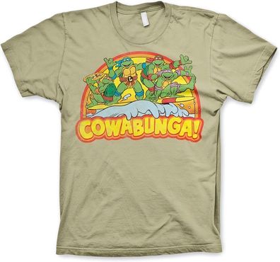 Teenage Mutant Ninja Turtles TMNT Cowabunga T-Shirt Khaki