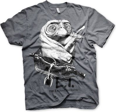 E.T. Biking Distressed T-Shirt Dark-Heather