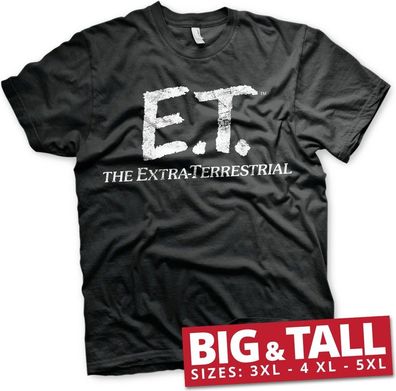 E.T. Extra-Terrestrial Big & Tall T-Shirt Black