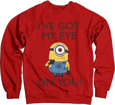 Minions I Got My Eye On You Sweatshirt Red