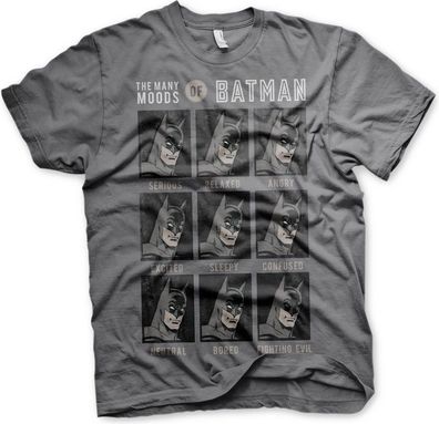 The Many Moods Of Batman T-Shirt Dark-Grey