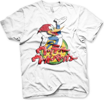 Woody Woodpecker Washed Japanese Logo T-Shirt White