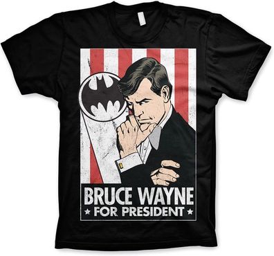 Batman Bruce Wayne For President T-Shirt Black