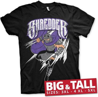 Teenage Mutant Ninja Turtles The Shredder Big & Tall T-Shirt Black