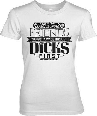 South Park Wade Through The Dicks Girly Tee Damen T-Shirt White