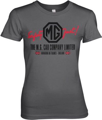 The MG Cars Co. England Girly Tee Damen T-Shirt Dark-Grey