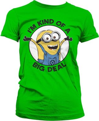 Minions I'm Kind Of A Big Deal Girly Tee Damen T-Shirt Green