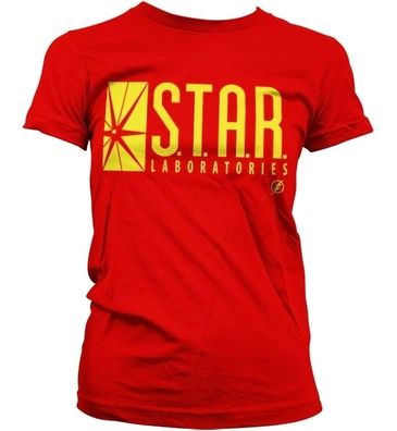 The Flash Star Laboratories Girly T-Shirt Damen Red