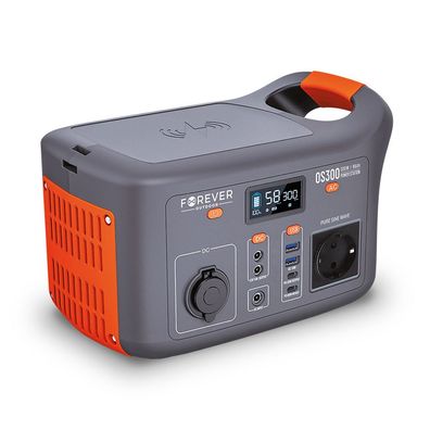 Forever Outdoor 300W, 307Wh Tragbare Powerstation Mobiler Stromspeicher Steckdose