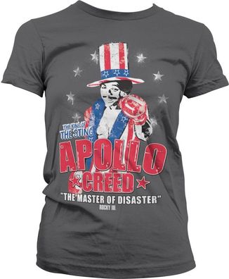 Rocky Apollo Creed Girly Tee Damen T-Shirt Dark-Grey