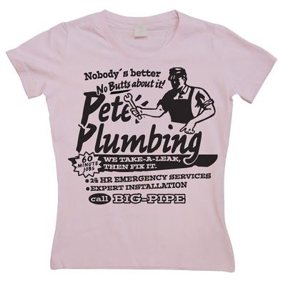 Hybris Petes Plumbing Girly T-shirt Damen Pink