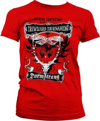 Harry Potter Triwizard Tournament Girly Tee Damen T-Shirt Red