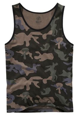 Brandit T-Shirt Tank Top in Darkcamo