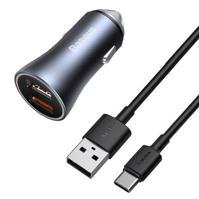 Quick Charger Auto Ladegerät 2x USB 40 W Quick Charge SCP FCP AFC + USB - USB Typ